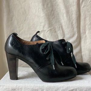 FRYE Black Lace-up Booties size 9
